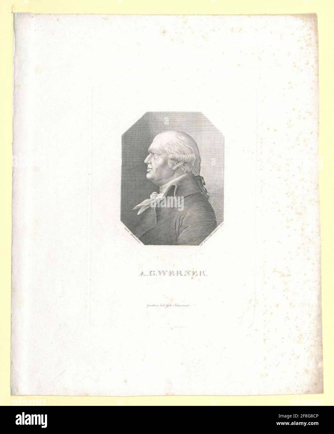 Werner, Abraham Gottlob. Foto Stock