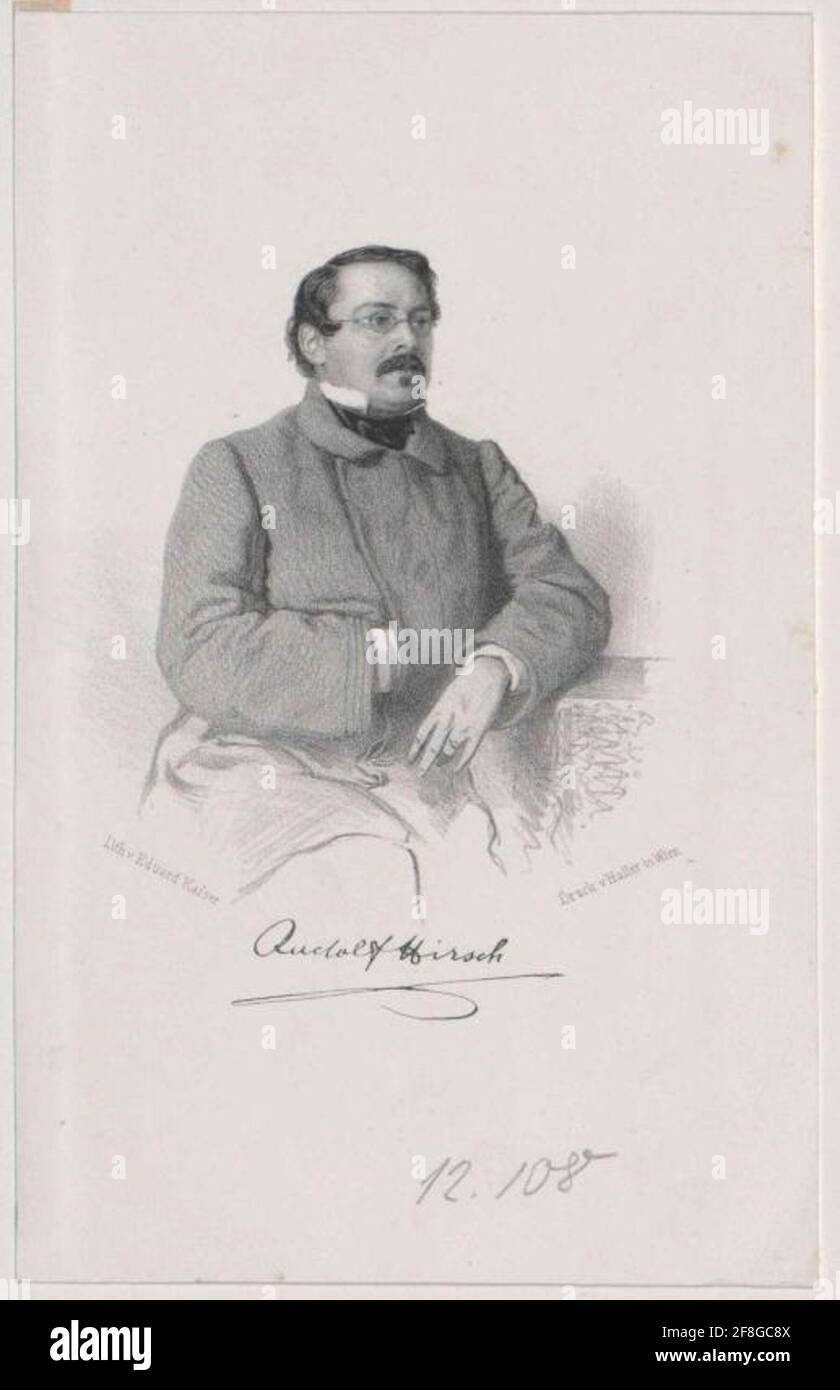 Hirsch, Rudolf. Foto Stock