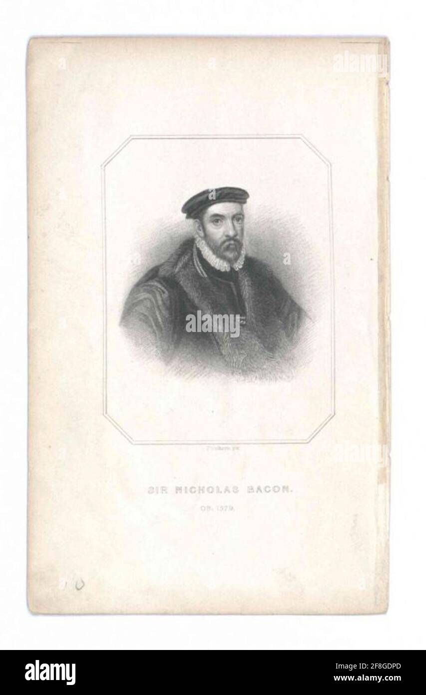 Bacon, sir Nicholas . Foto Stock