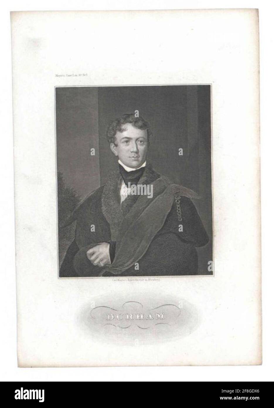 Lambton, 1° conte di Durham, John George Editore: Kunstalt di Carl Mayer Dating: 1839/1855 Sport: Norimberga Foto Stock