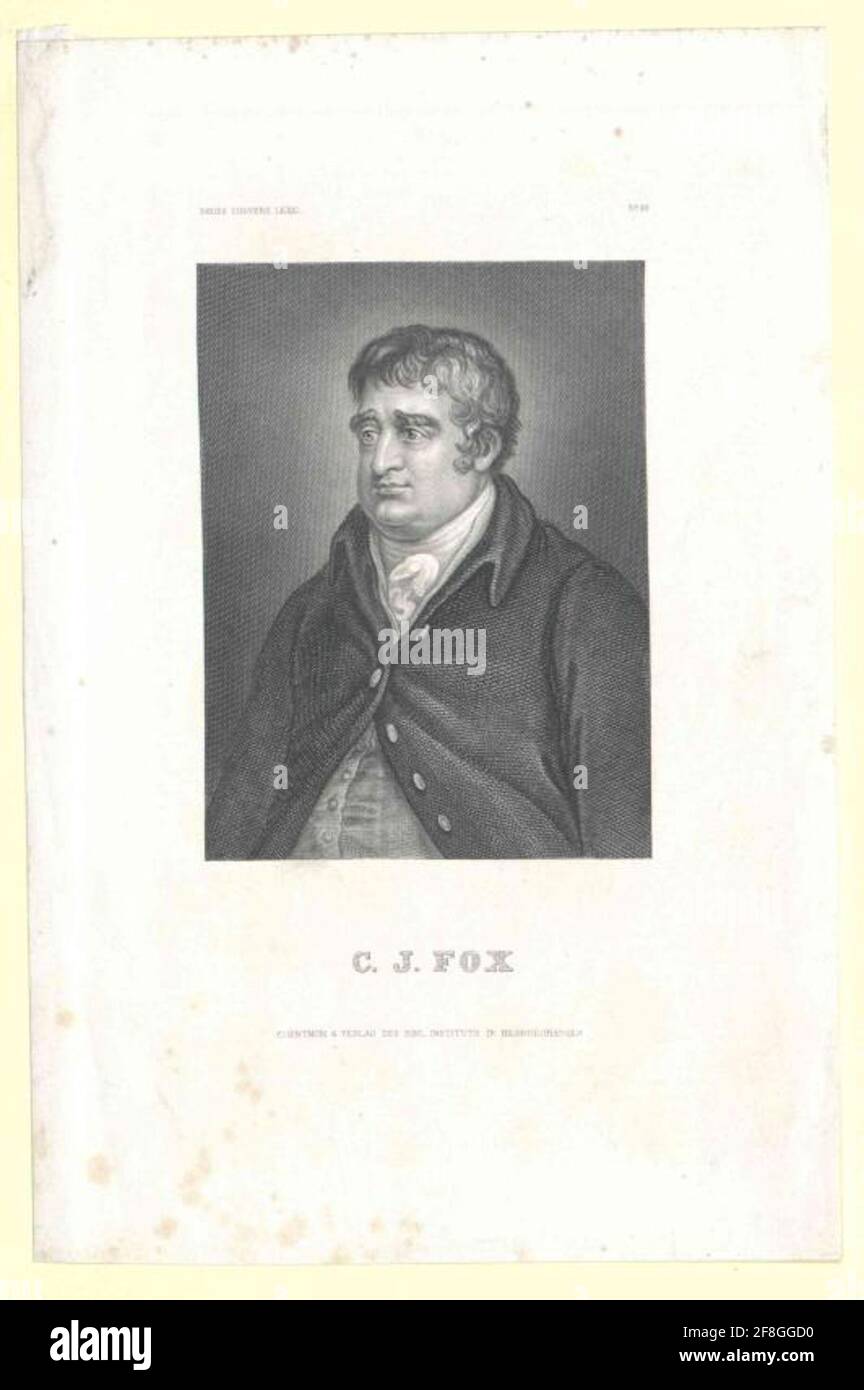 Fox, Charles James Editore: Istituto bibliografico di Istituto: Hildburghausen Foto Stock