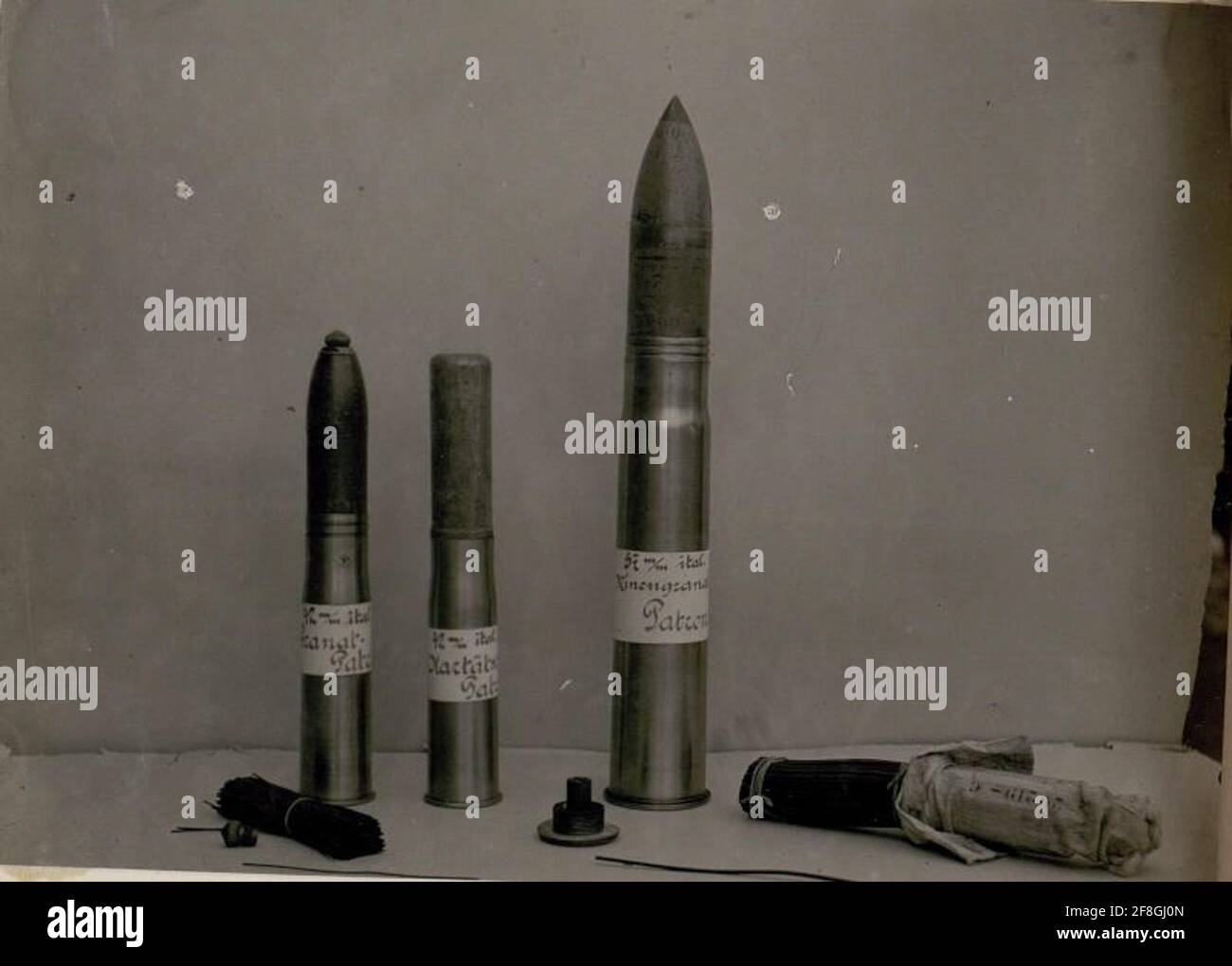 Munizioni italiane. . Foto Stock