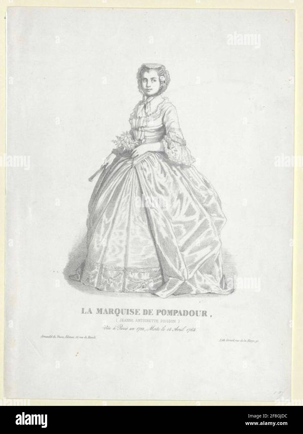 Pompadour, Jeanne Antoinette Fish, Marquise de. Foto Stock