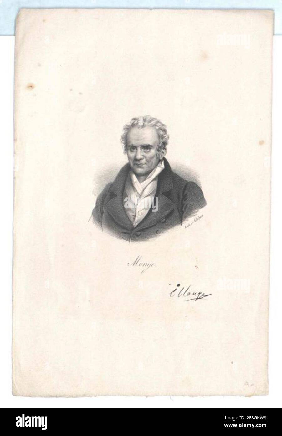 Monge, comte peluses, gaspard. Foto Stock
