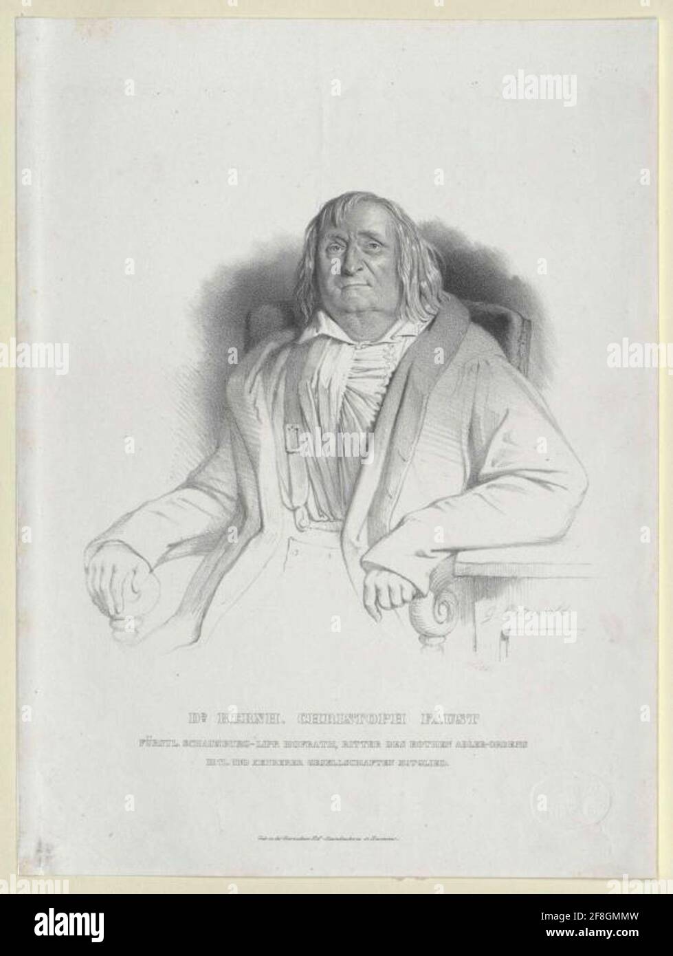 Faust, Bernhard Christoph. Foto Stock