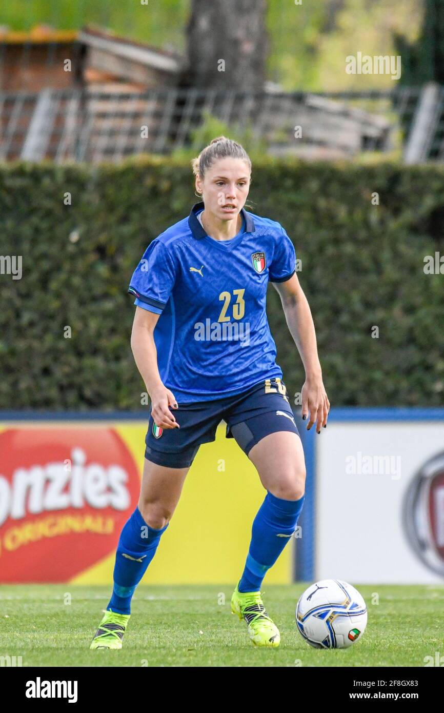 Cecilia Salvai (Italia) durante la partita femminile 39;s amichevole - Italia vs Islanda, amichevole partita di calcio, Firenze, i - Foto .LiveMedia/Fabio Fagiolini Foto Stock