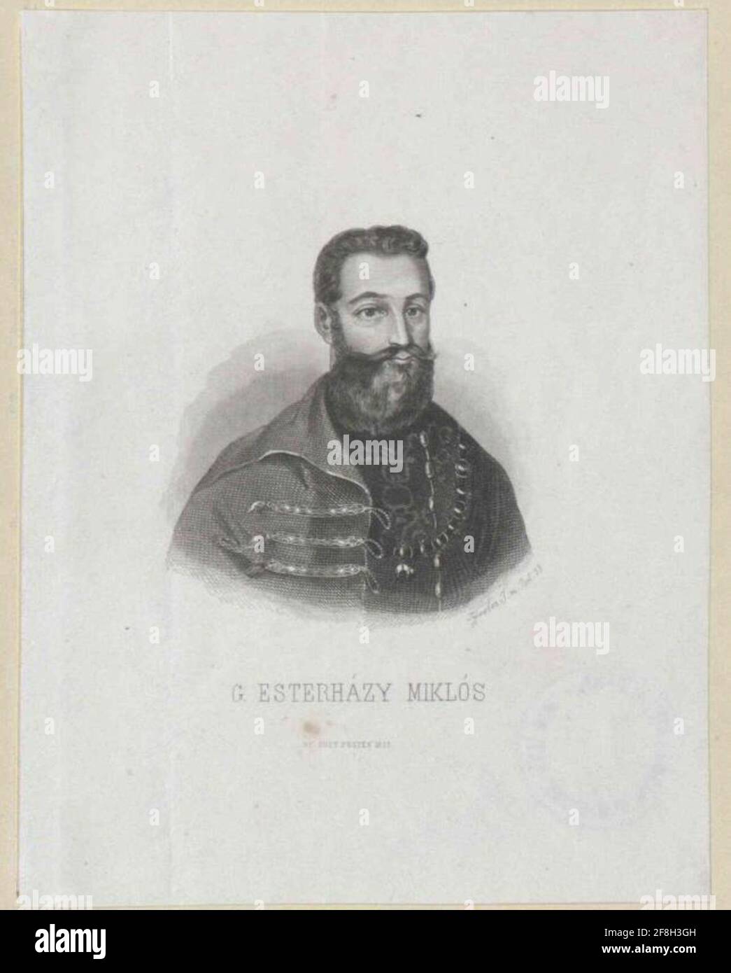 Esterházy-Galantha, Nikolaus graf. Foto Stock