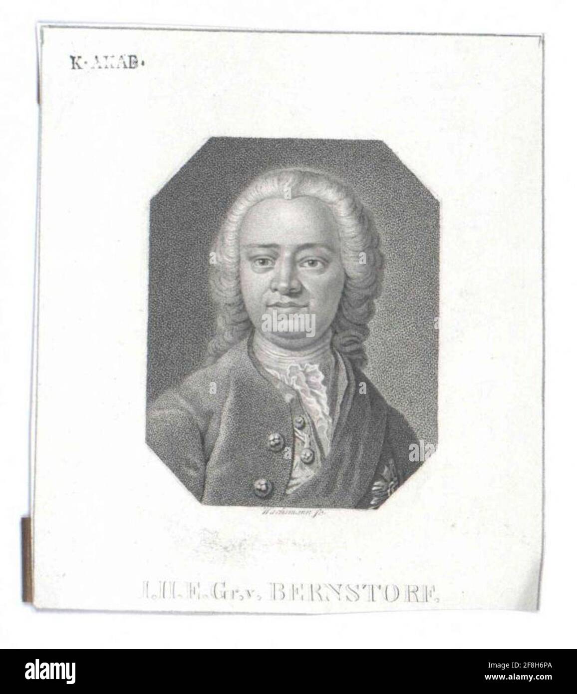 Bernstorff, Johann Hartwig Ernst Graf von. Foto Stock