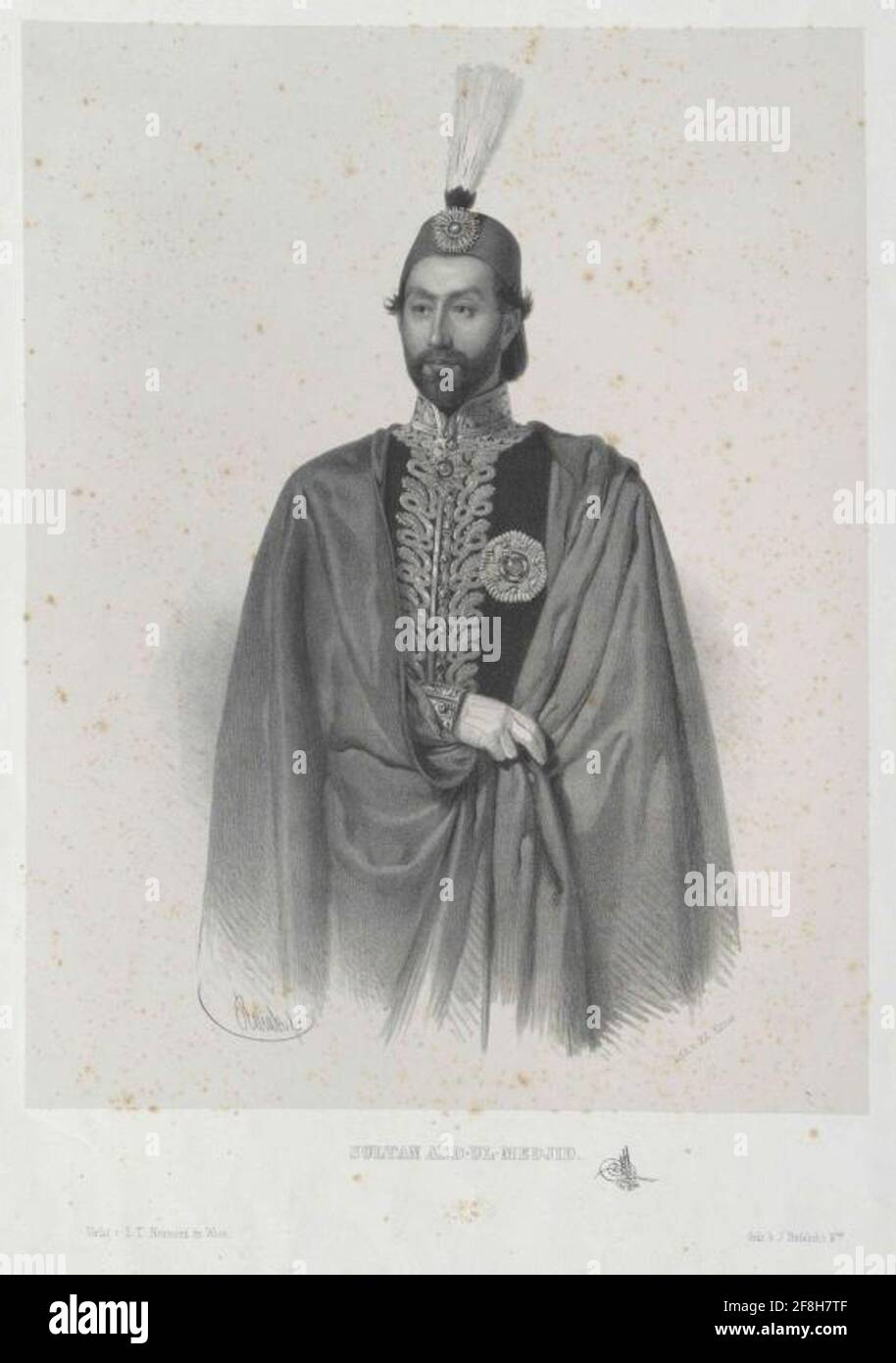 Abdul-Medjid i, Sultano di Turchia. Foto Stock