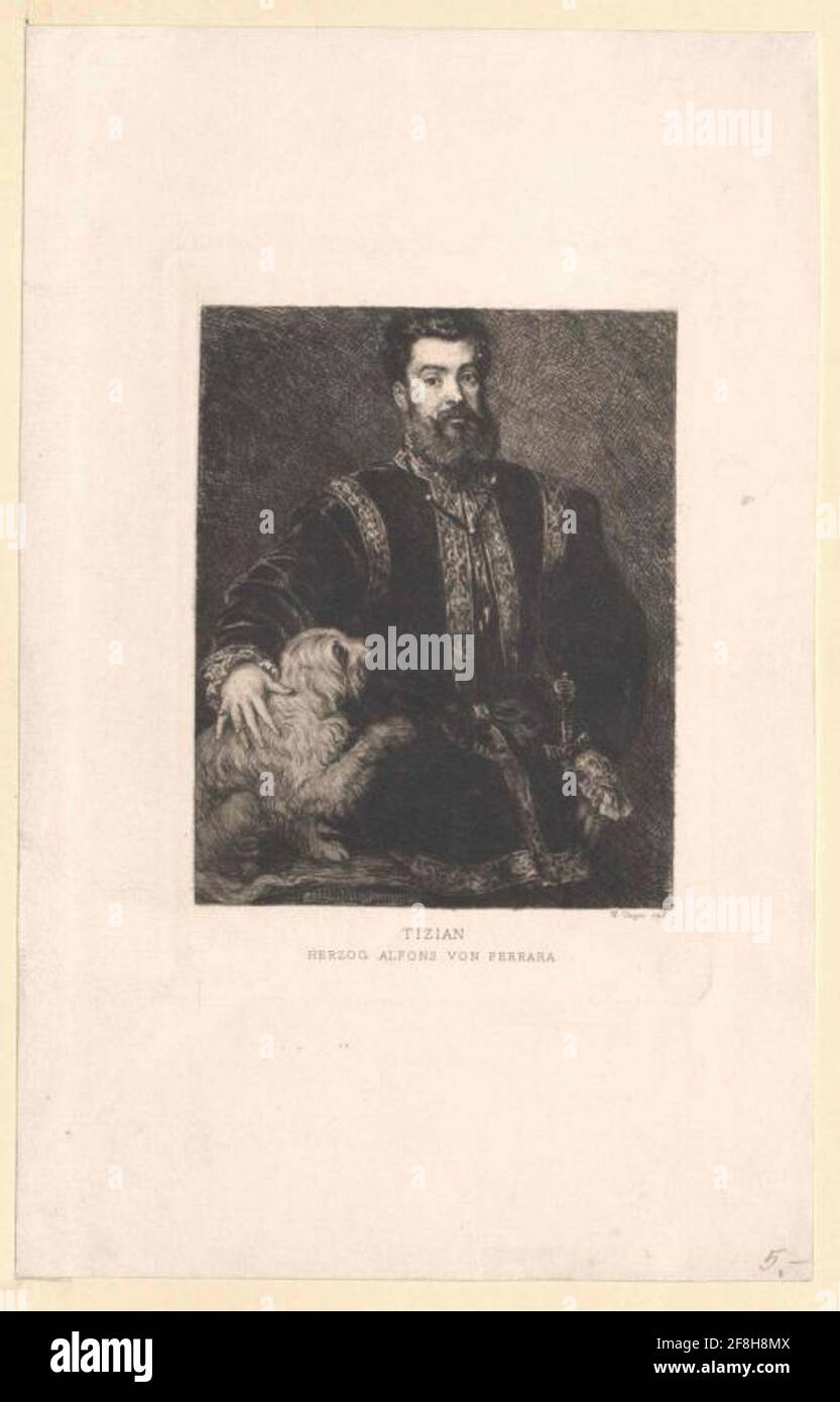 Alfons i d'Este, Duca di Modena e Ferrara. Foto Stock