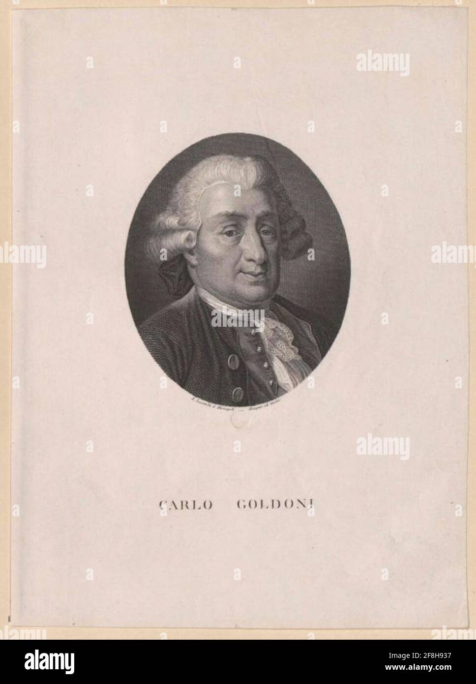 Goldoni, Carlo. Foto Stock
