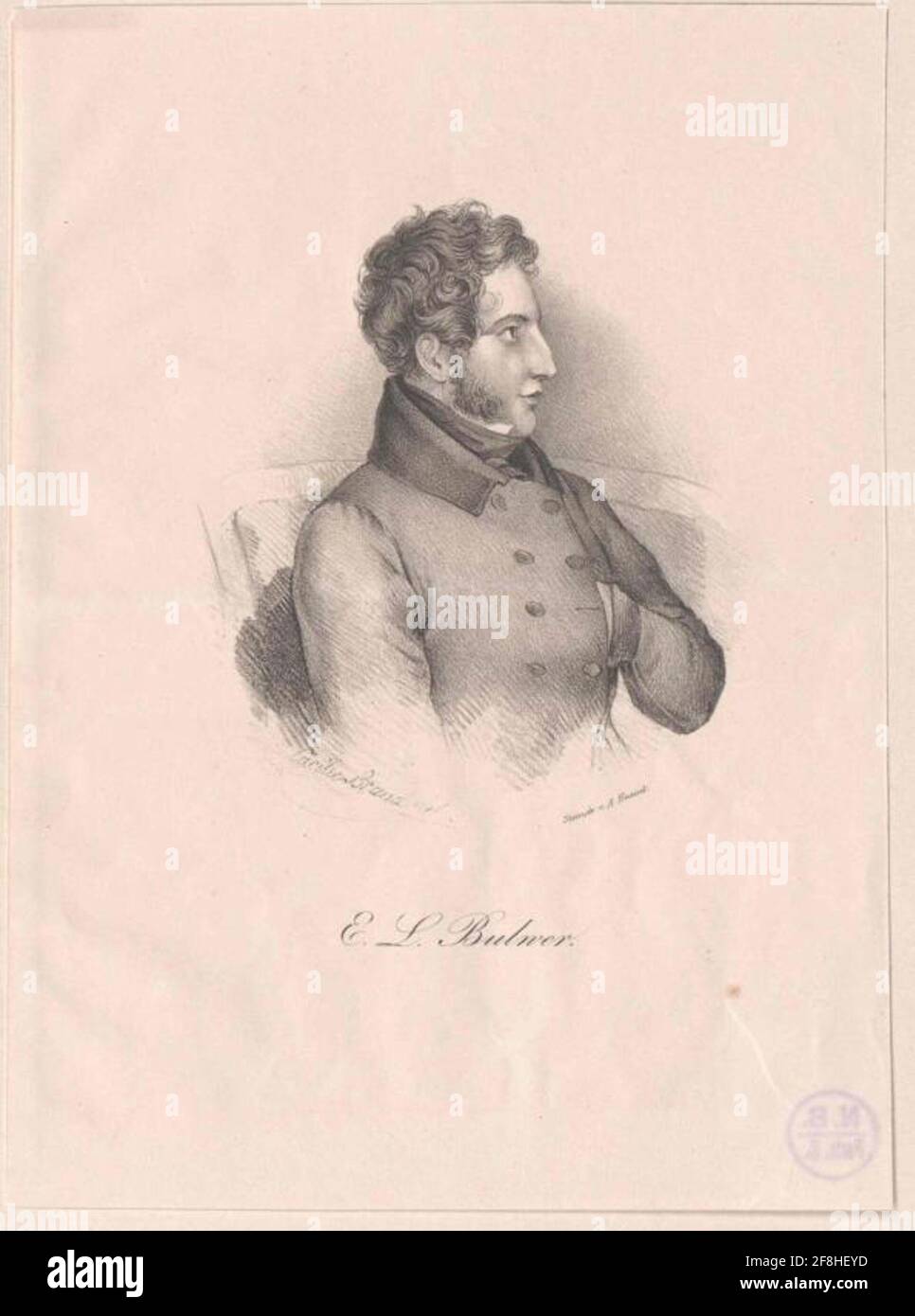 Bulwer-Lytton, Editore Editore: Kneisel, Augustzeichner: Brand, Cäcilieverlagsort: Leipzig Foto Stock