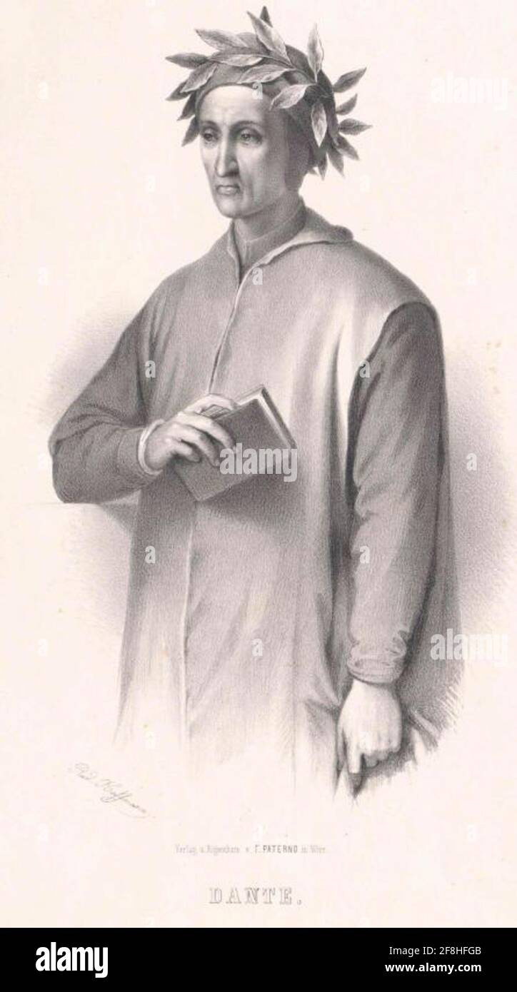 Dante Alighieri . Foto Stock