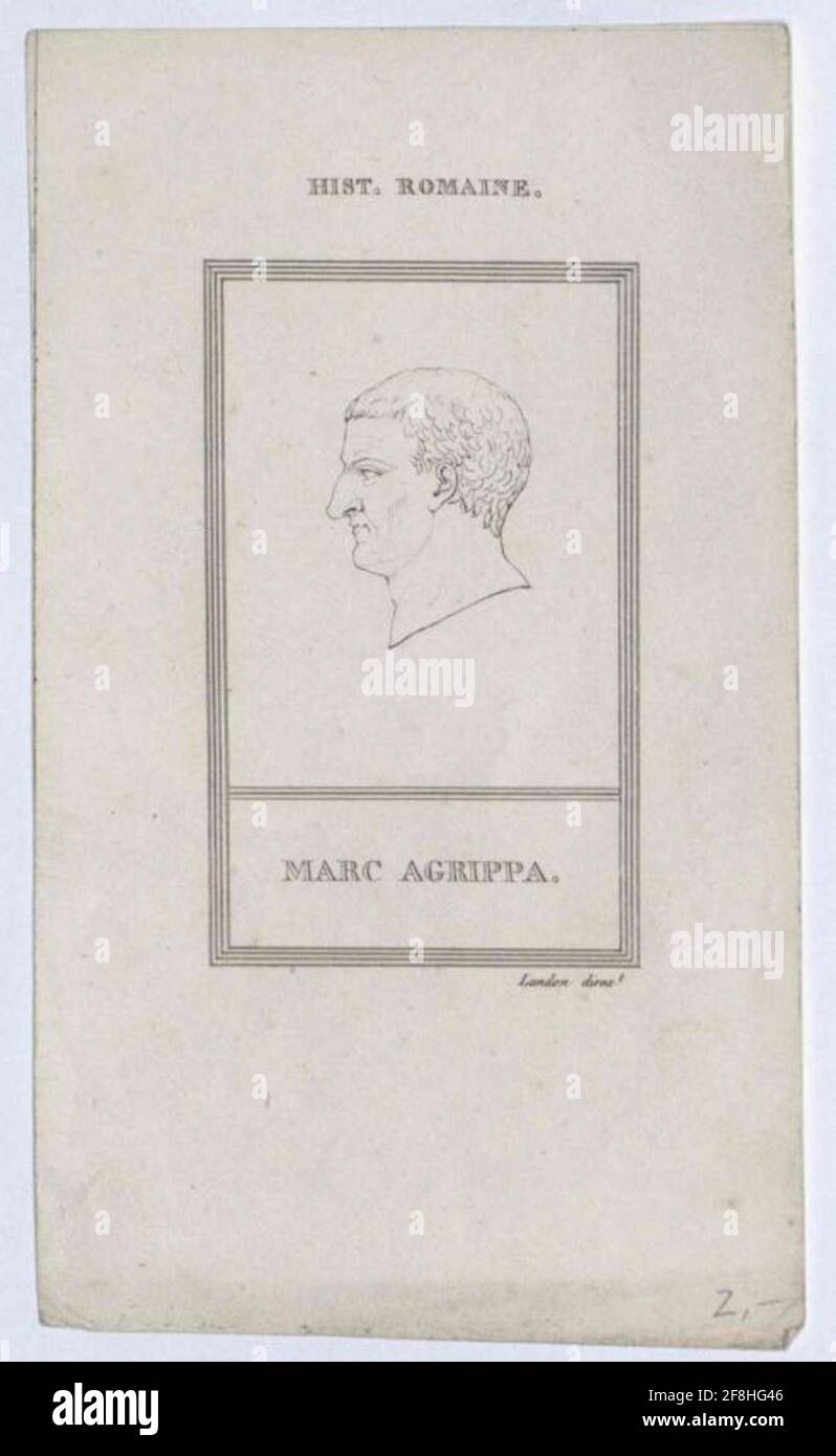Agrippa, Marcus Vipsanius . Foto Stock