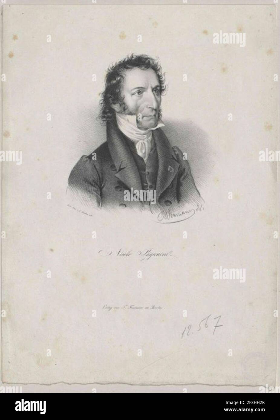Paganini, Niccolò. Foto Stock
