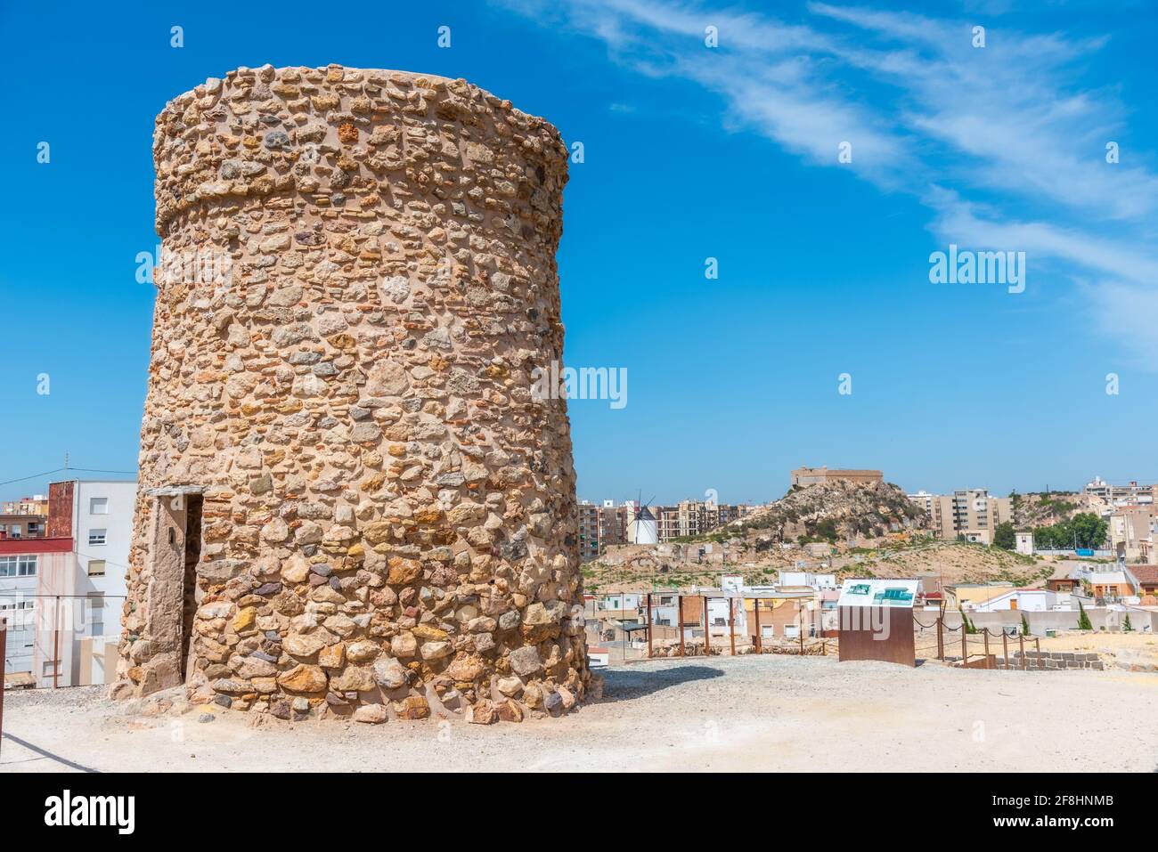 Rovine romane nel parco archeologico cerro del molinete a Cartagena, Spagna Foto Stock