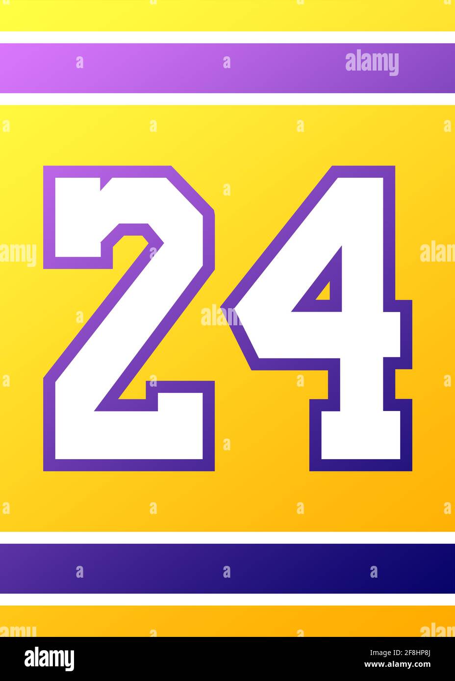 Giallo Viola 24 brillante Foto Stock