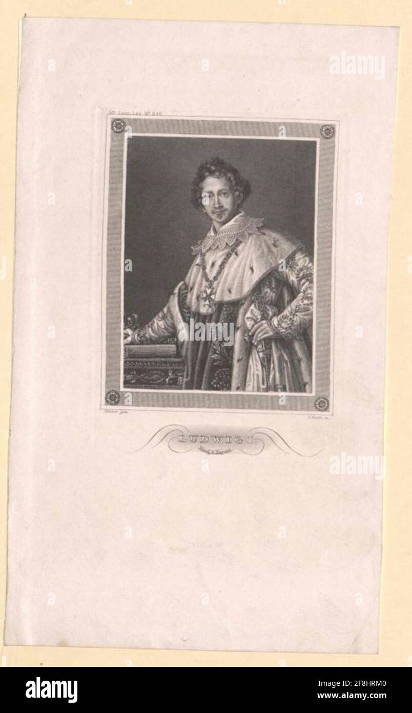 Ludovico i, re di Baviera. Foto Stock