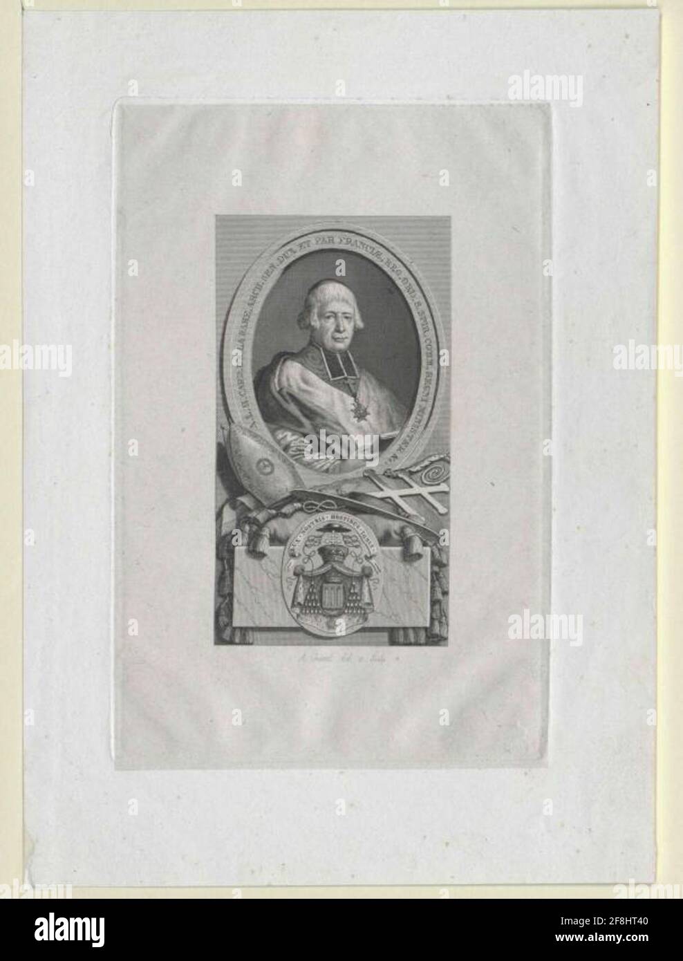 La fare, Louis-Henri de Arcivescovo di Sens Cardinale. Foto Stock