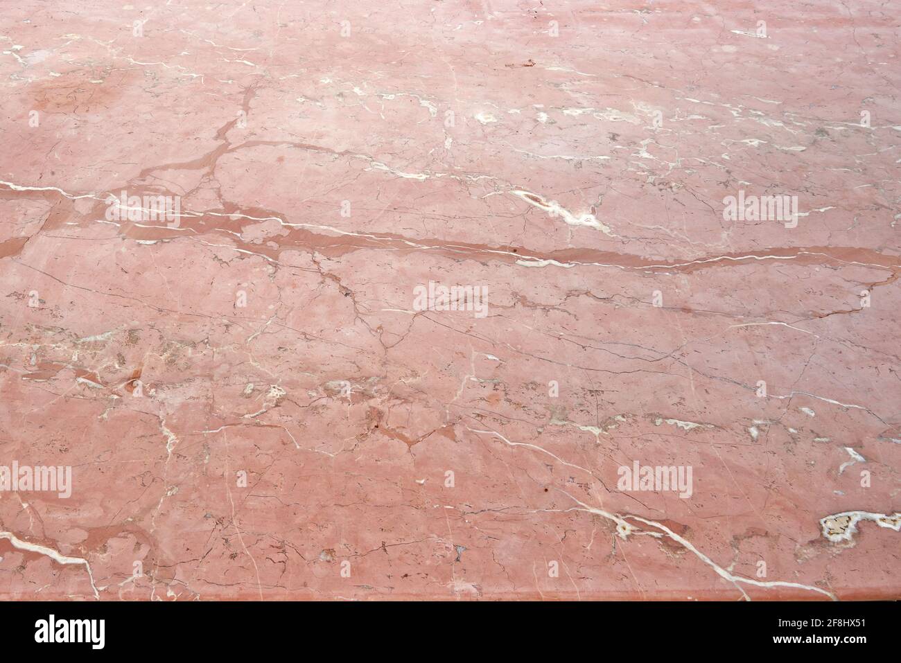 Vista prospettica in marmo color rosa pastello Foto Stock