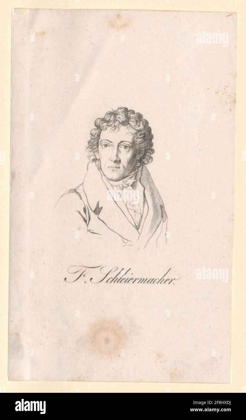 Schleiermacher, Friedrich. Foto Stock