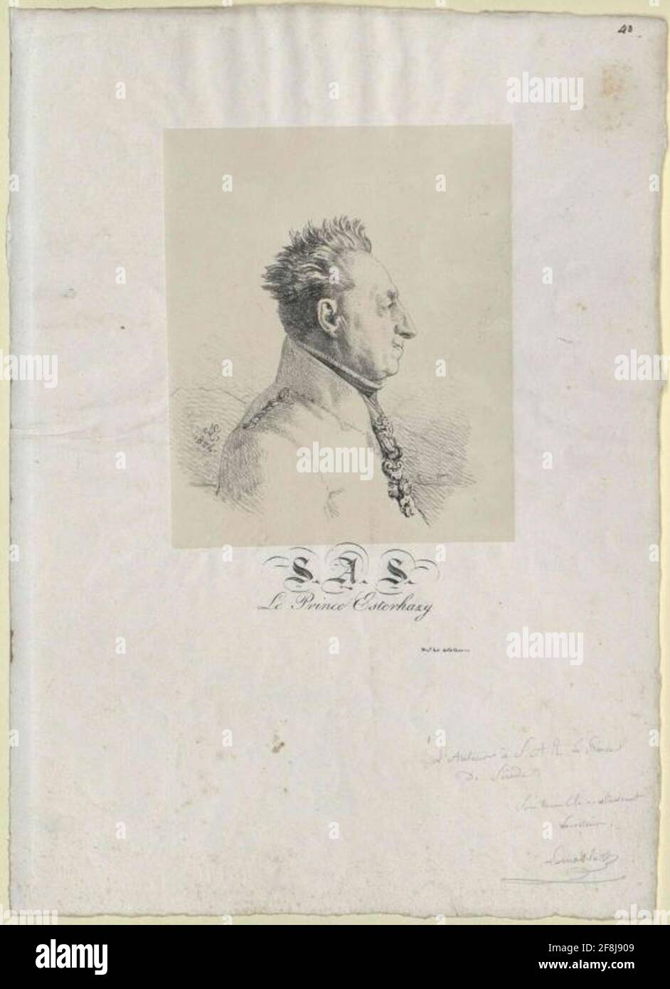 Esterházy, Nikolaus Fürst. Foto Stock