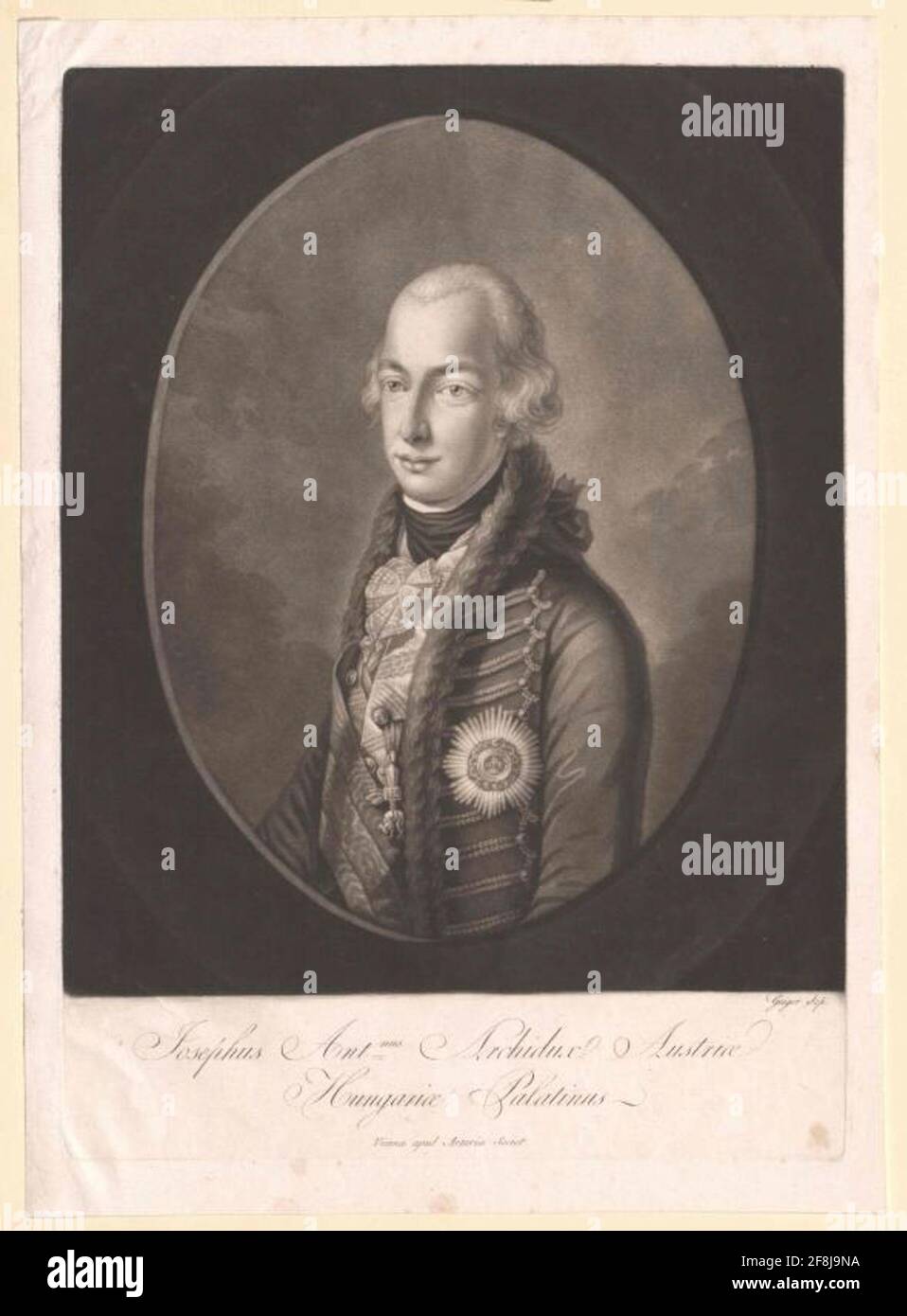 Josef, Arciduca d'Austria. Foto Stock