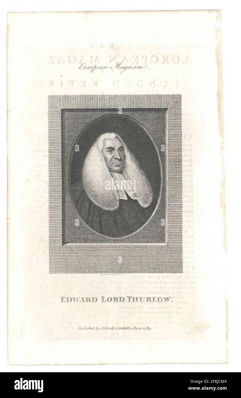 Thurlow, 1. Barone Thurlow, Edward . Foto Stock