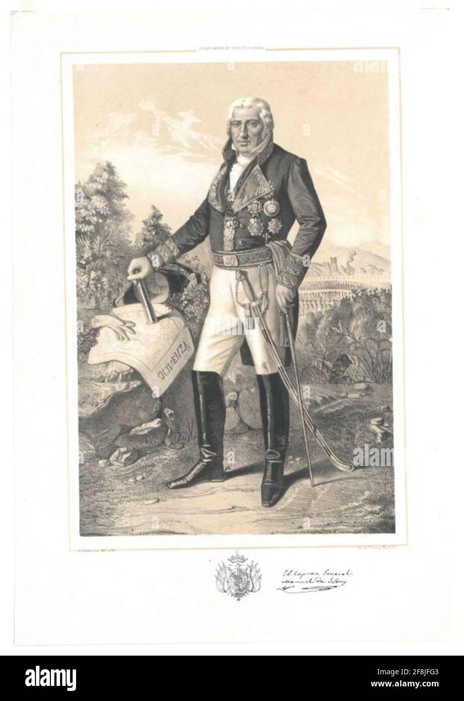 Godoy e Álvarez de Faria, Manuel Duque de Alcudia. Foto Stock