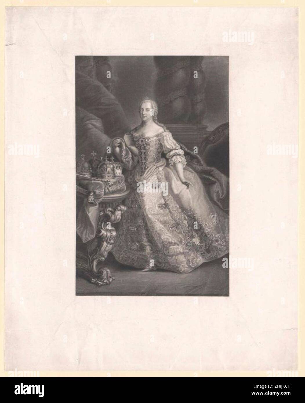 Maria Theresia, Imperatrice Romana-tedesca di Johannes Sonnenleiter Foto Stock