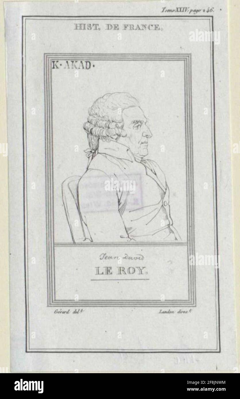 Leroy, Julien David. Foto Stock
