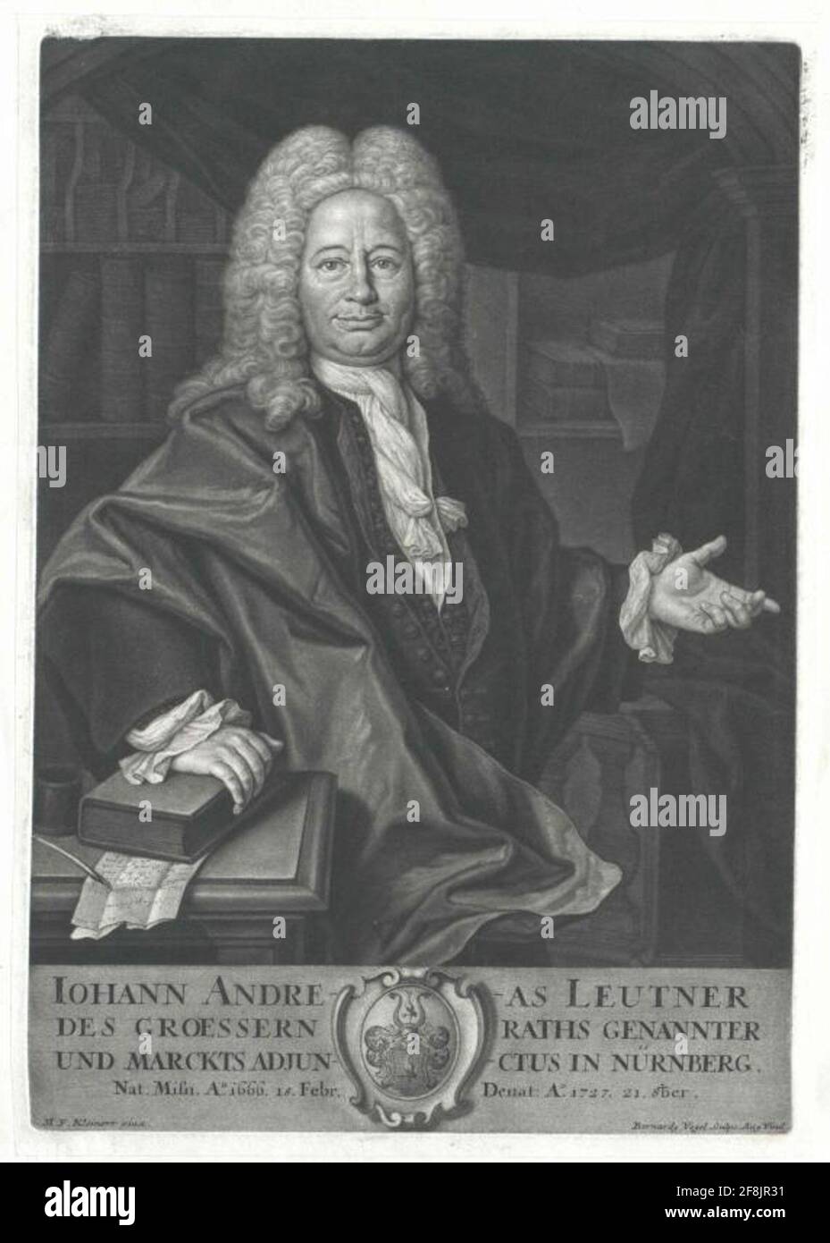 Leutner, Johann Andreas. Foto Stock