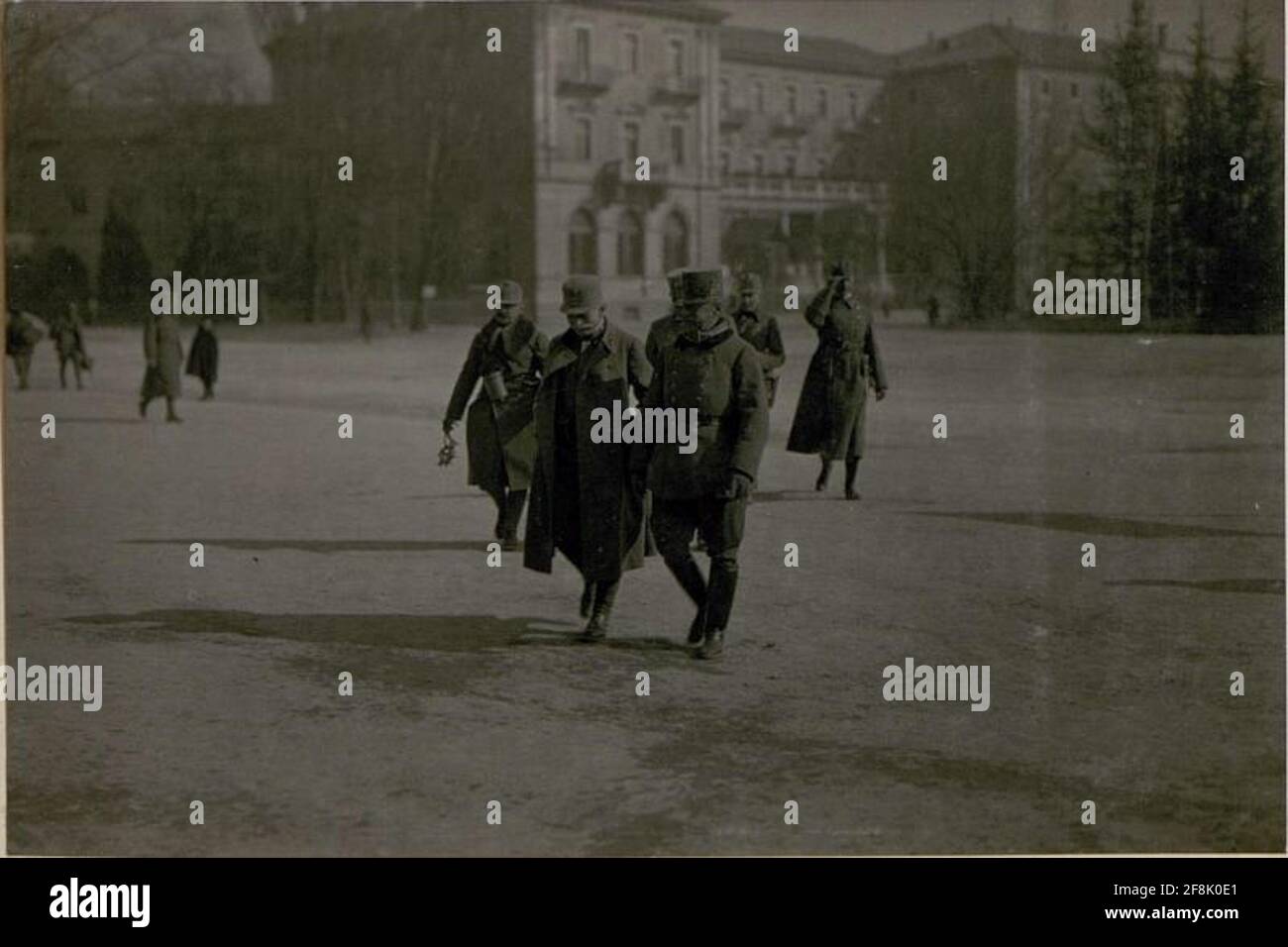 Visita alla sua eccellenza Feldmarschall Hötzendorf al 10° comando Armee. Foto Stock