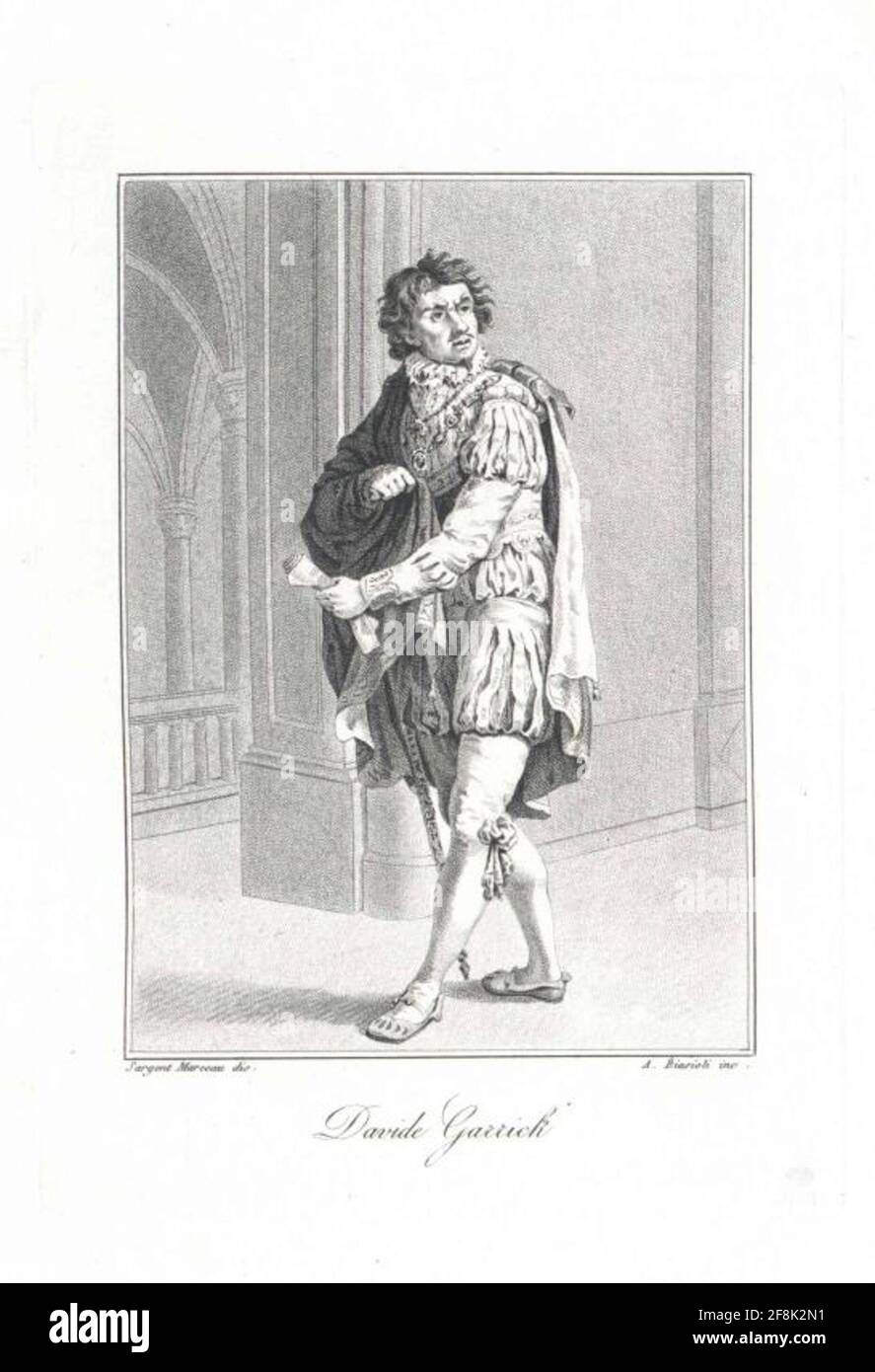 Garrick, David . Foto Stock