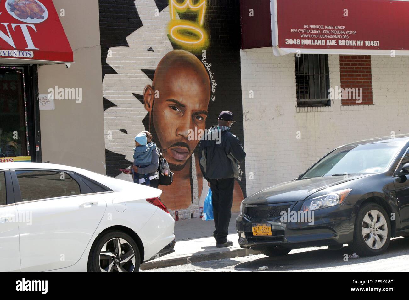 Tributo a Late Rapper DMX a New Mural, New York, NY USA Foto Stock
