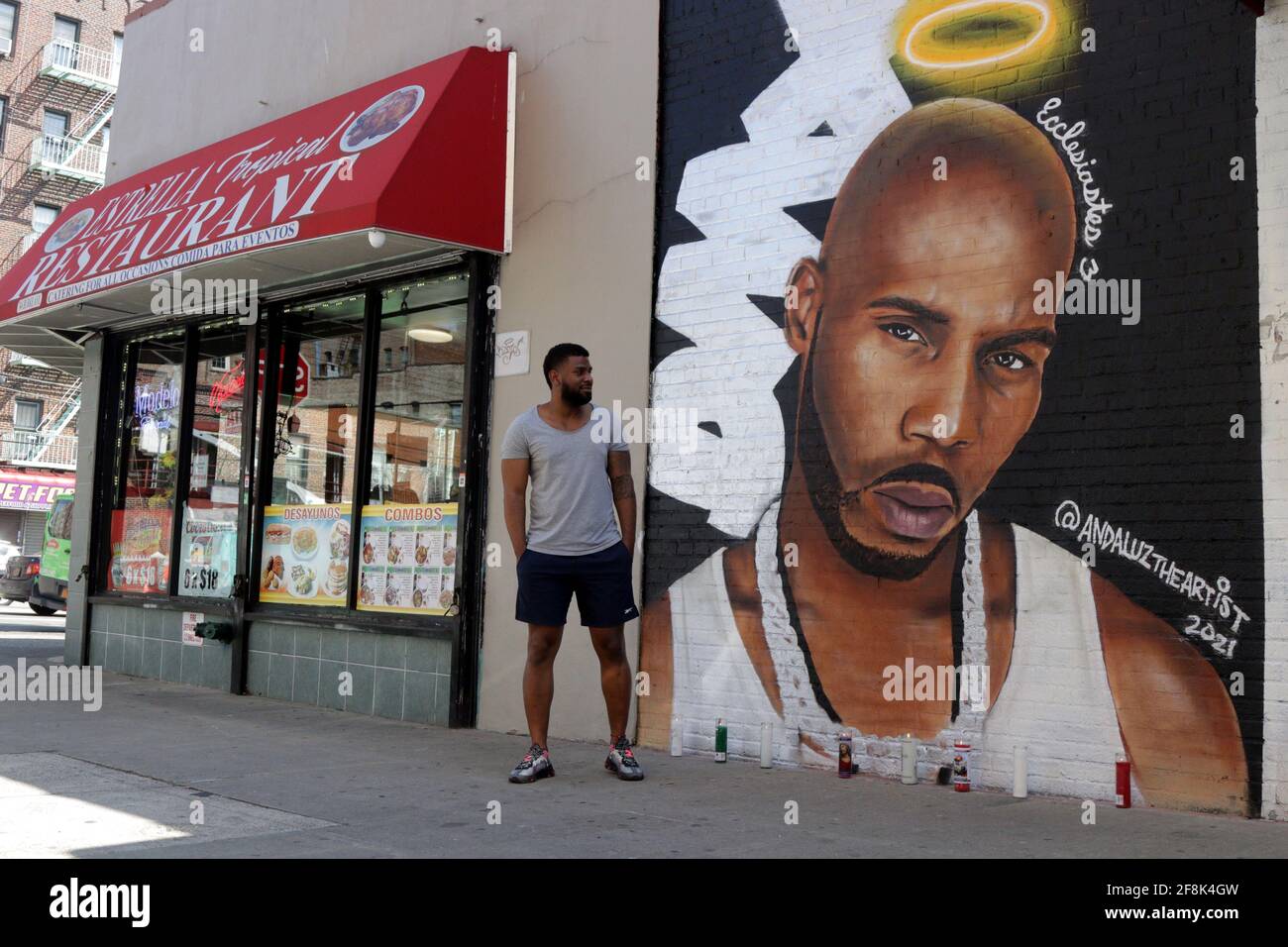 Tributo a Late Rapper DMX a New Mural, New York, NY USA Foto Stock