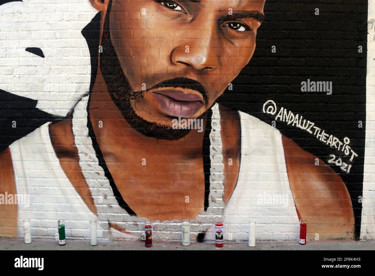 Tributo a Late Rapper DMX a New Mural, New York, NY USA Foto Stock