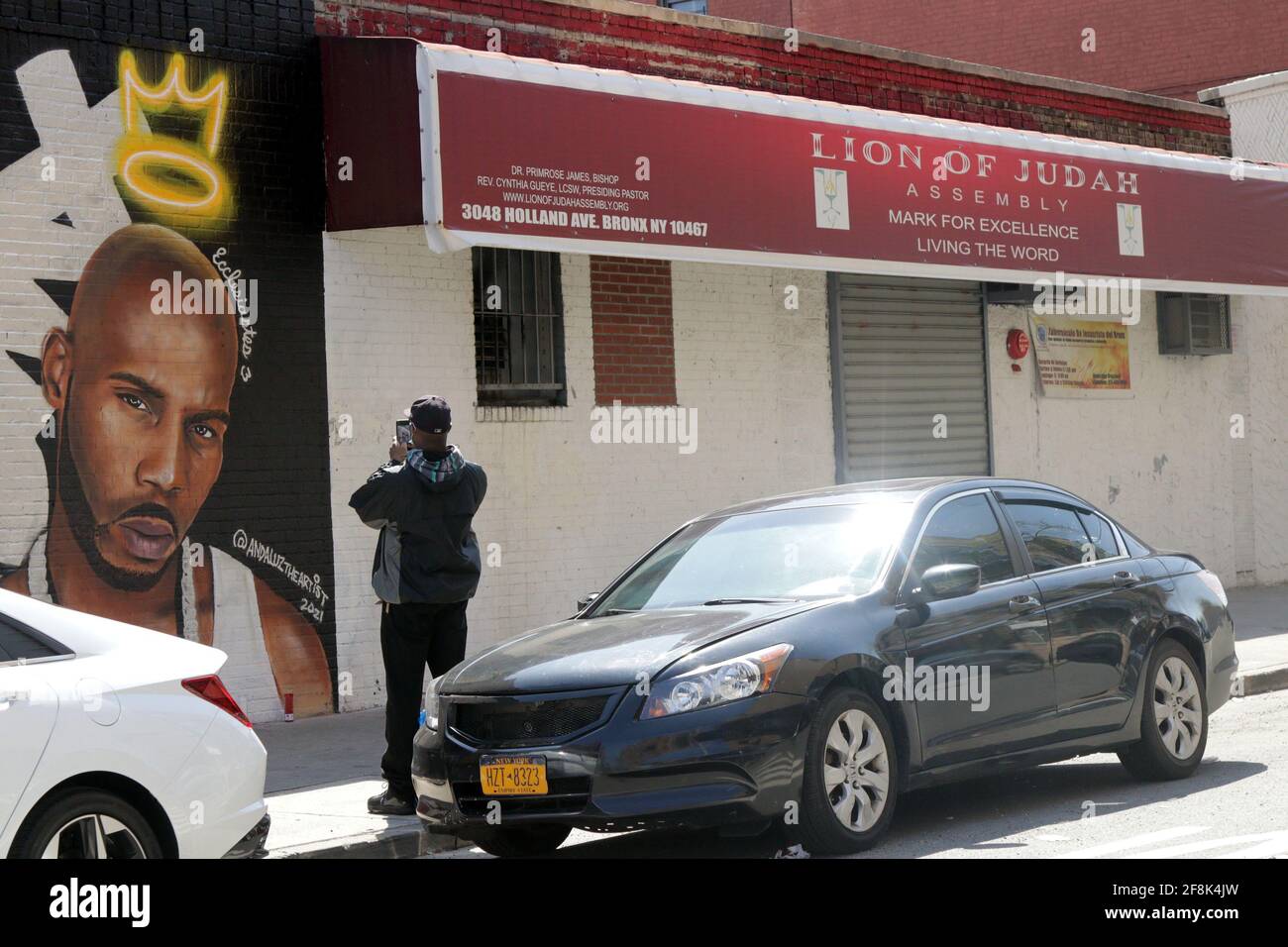 Tributo a Late Rapper DMX a New Mural, New York, NY USA Foto Stock
