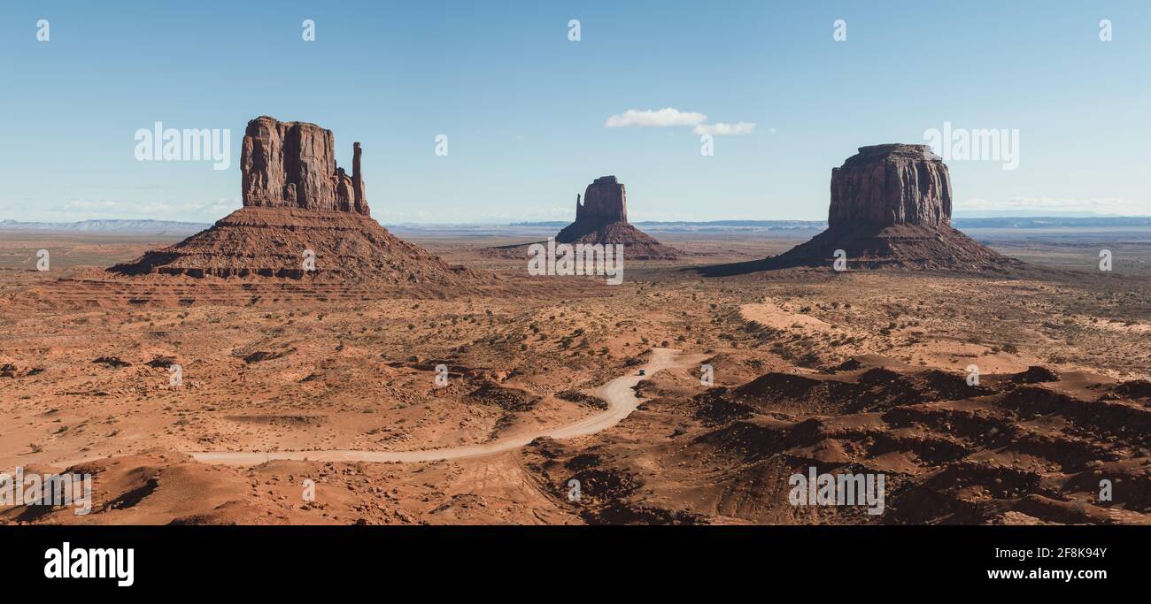 Monument Valley panoramica Foto Stock