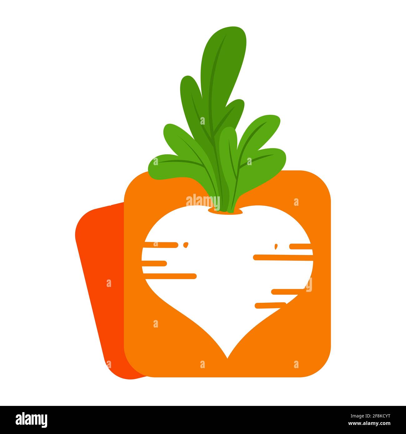 Icona di carota isolata su sfondo bianco dalla collezione nutrizionale. Illustrazione vettoriale EPS.8 EPS.10 Illustrazione Vettoriale