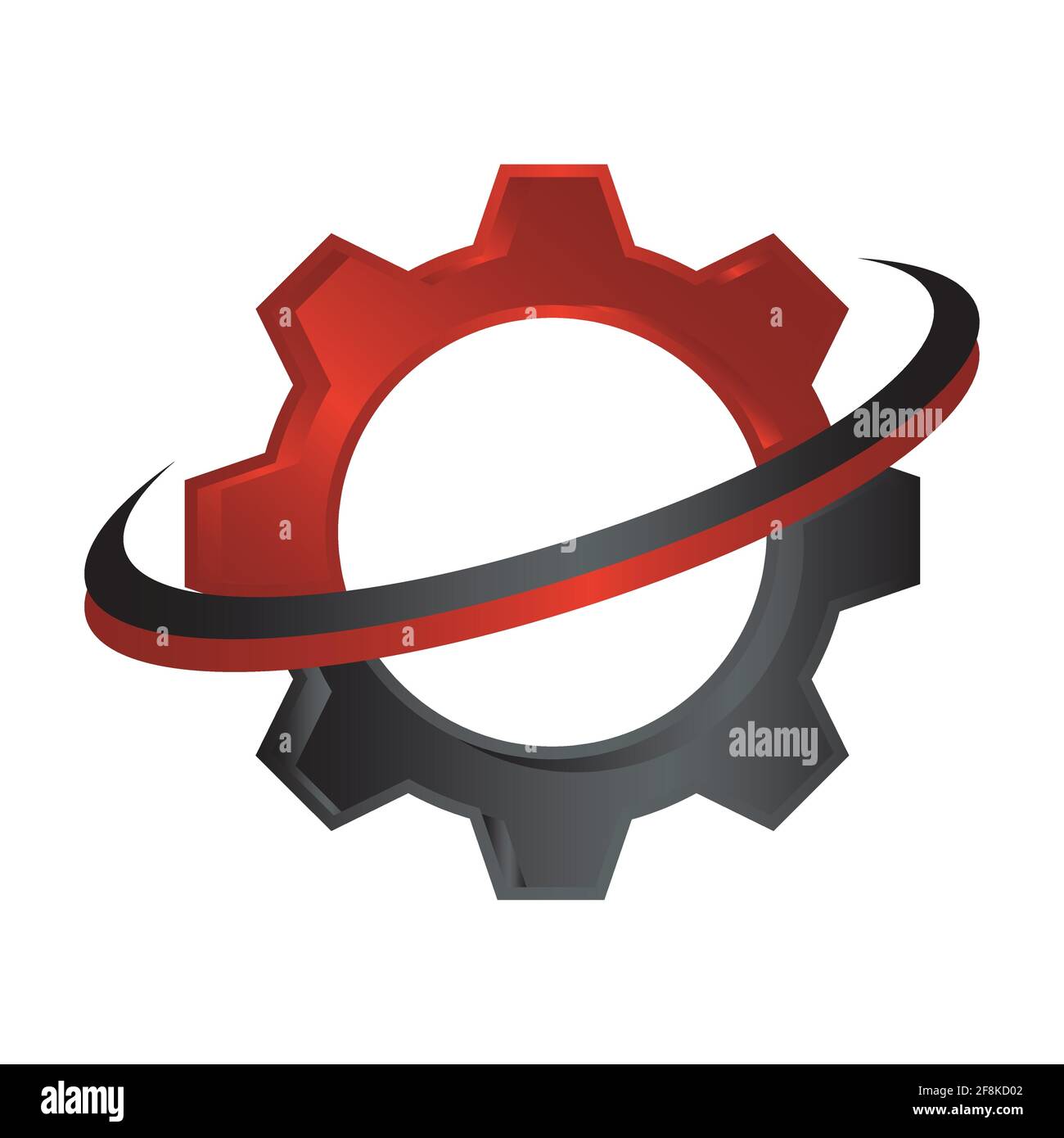 Icona dell'ingranaggio isolata su sfondo bianco dalla raccolta multimediale. Illustrazione vettoriale EPS.8 EPS.10 Illustrazione Vettoriale