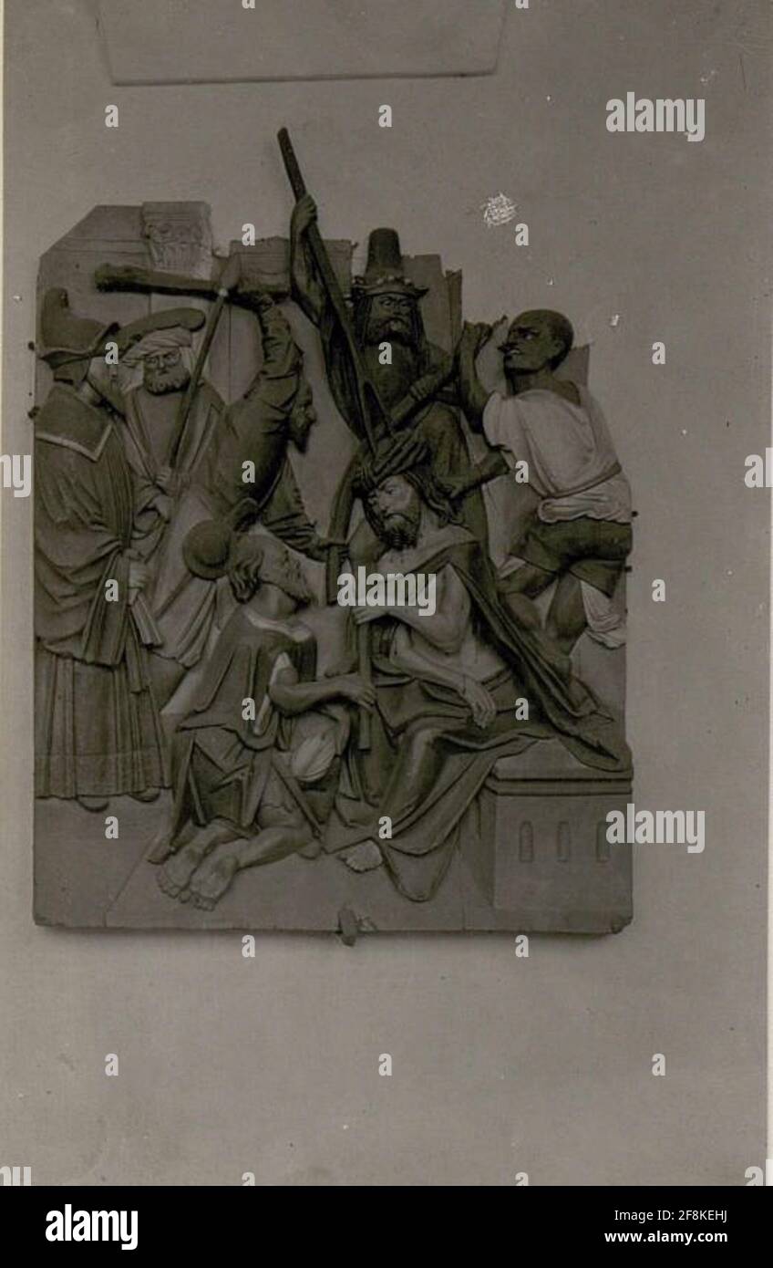 PEN handed: Sculture gotiche in legno nel Kreuzgesang. . Foto Stock