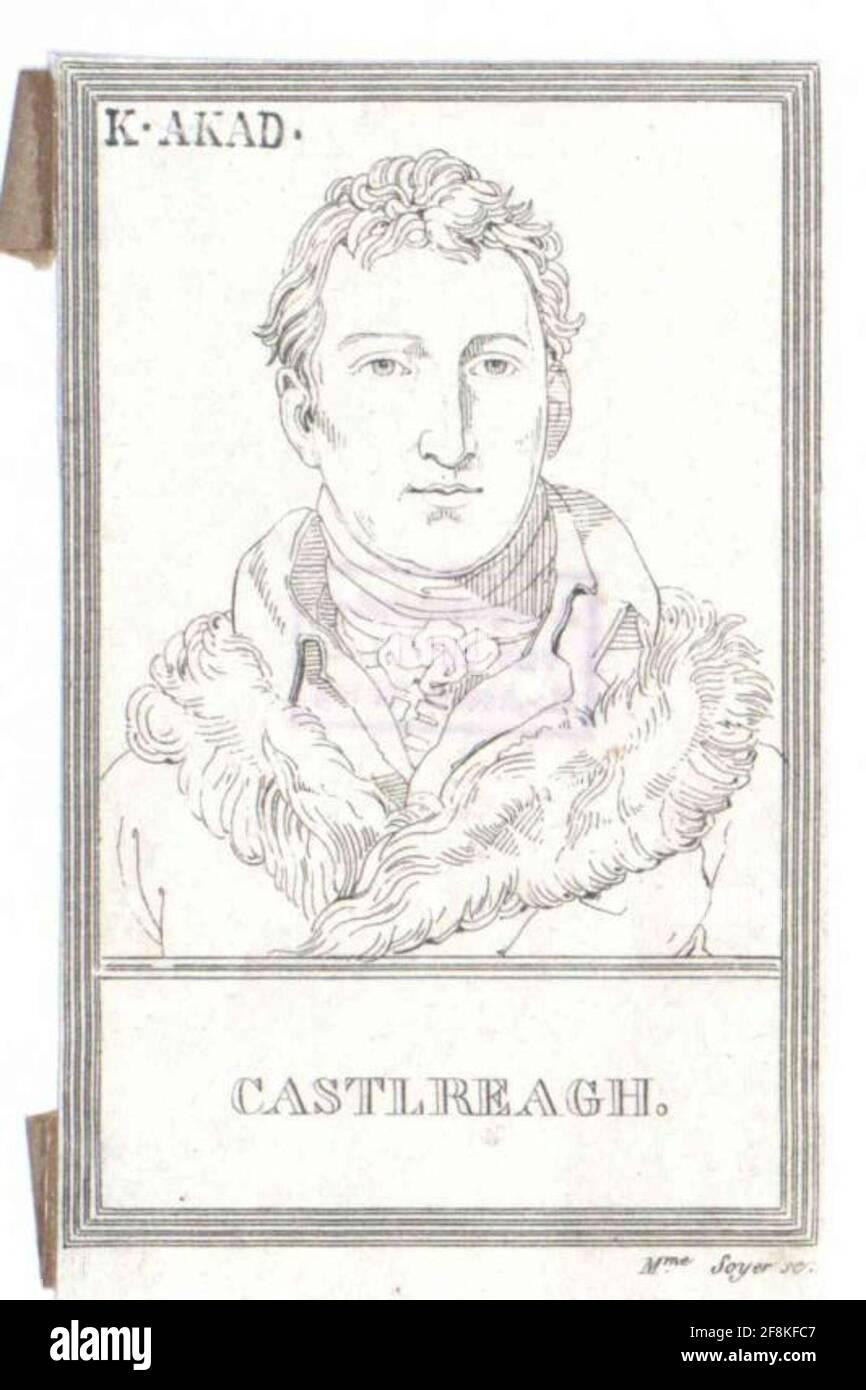 Stewart, Visconte di Castlereagh, Robert . Foto Stock