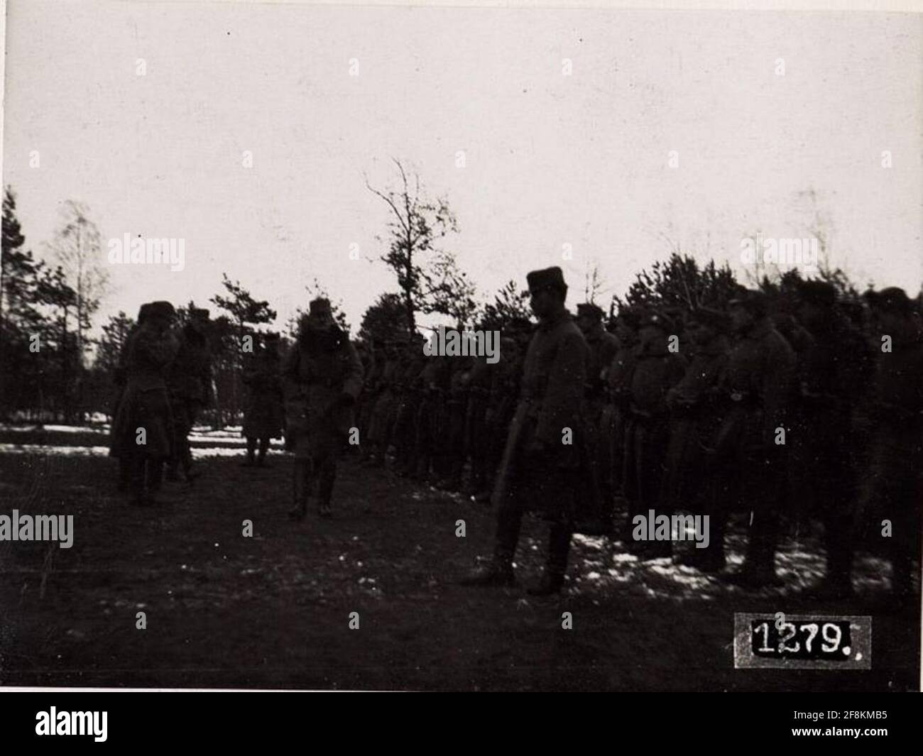 Ispezione del 2.3.4.Eskadron a reit.sch.rgt.2. Stara Dubrowa. (9 / II.1918.). Foto Stock