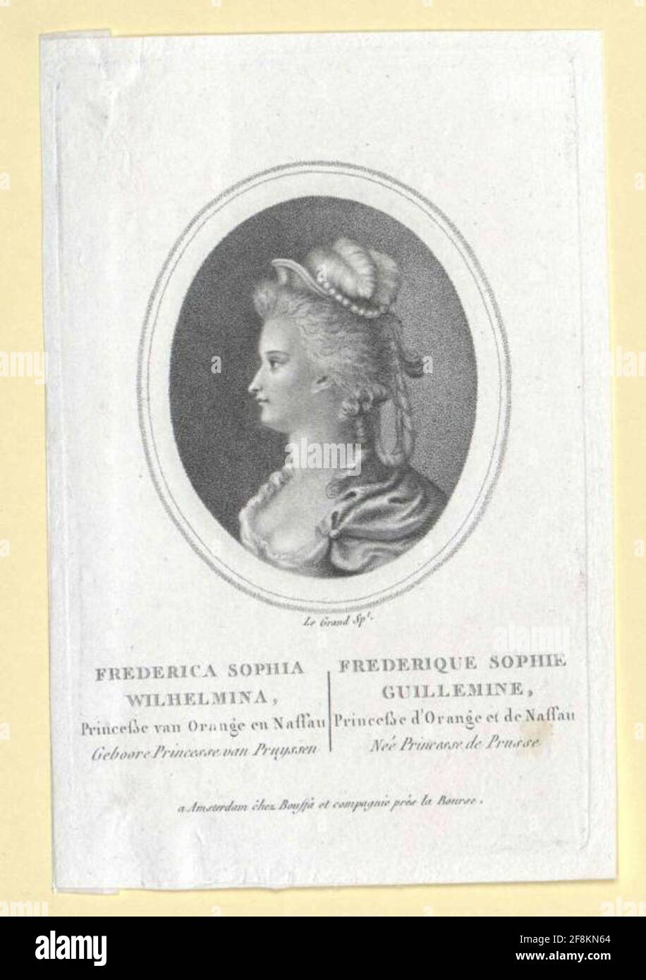 Guglielmina, Principessa di Prussia. Foto Stock