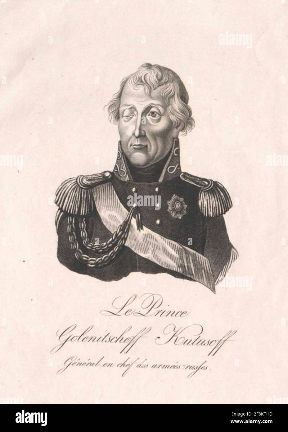Kutusow-Smolenskij, Michail Ilarinovich Golenischchchchew Prince 1786/1806 Foto Stock