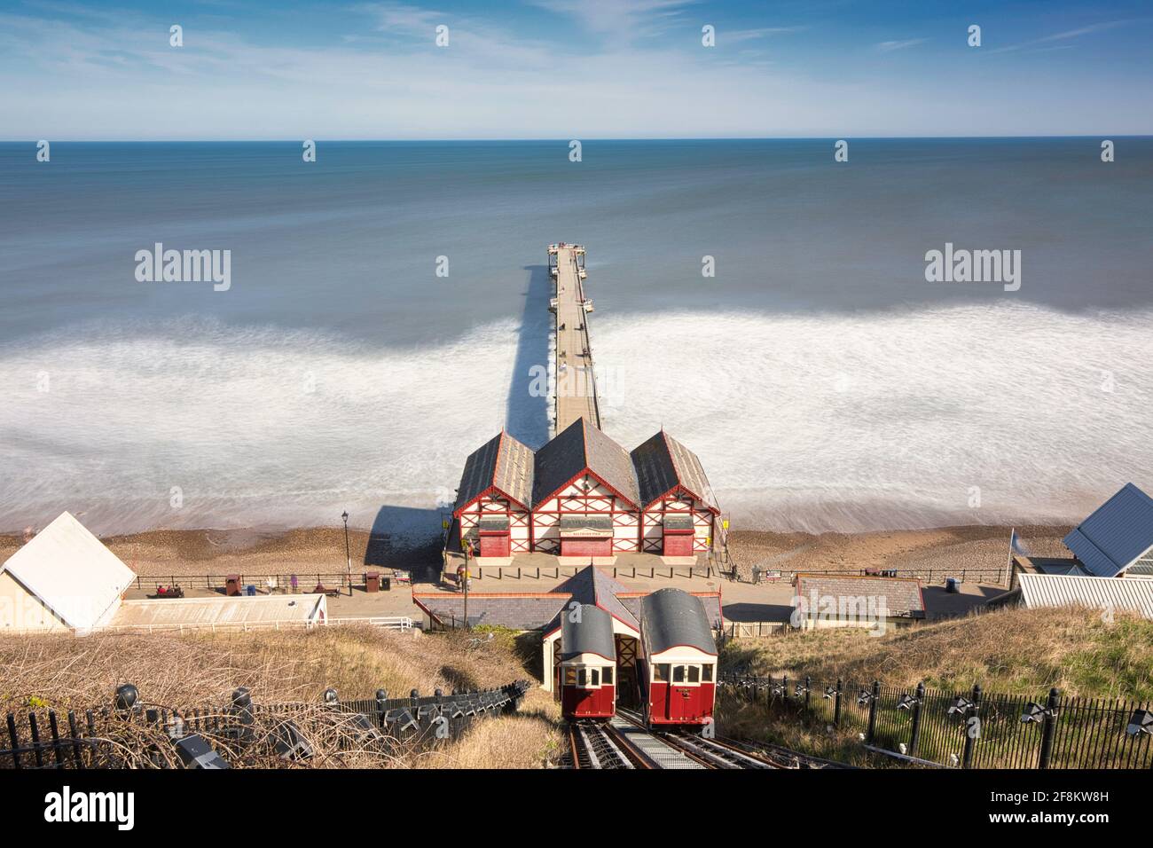 Saltburn-by-the-Sea sulla costa dello Yorkshire Foto Stock Saltburn-by-the-Sea sulla costa dello Yorkshire Foto Stock