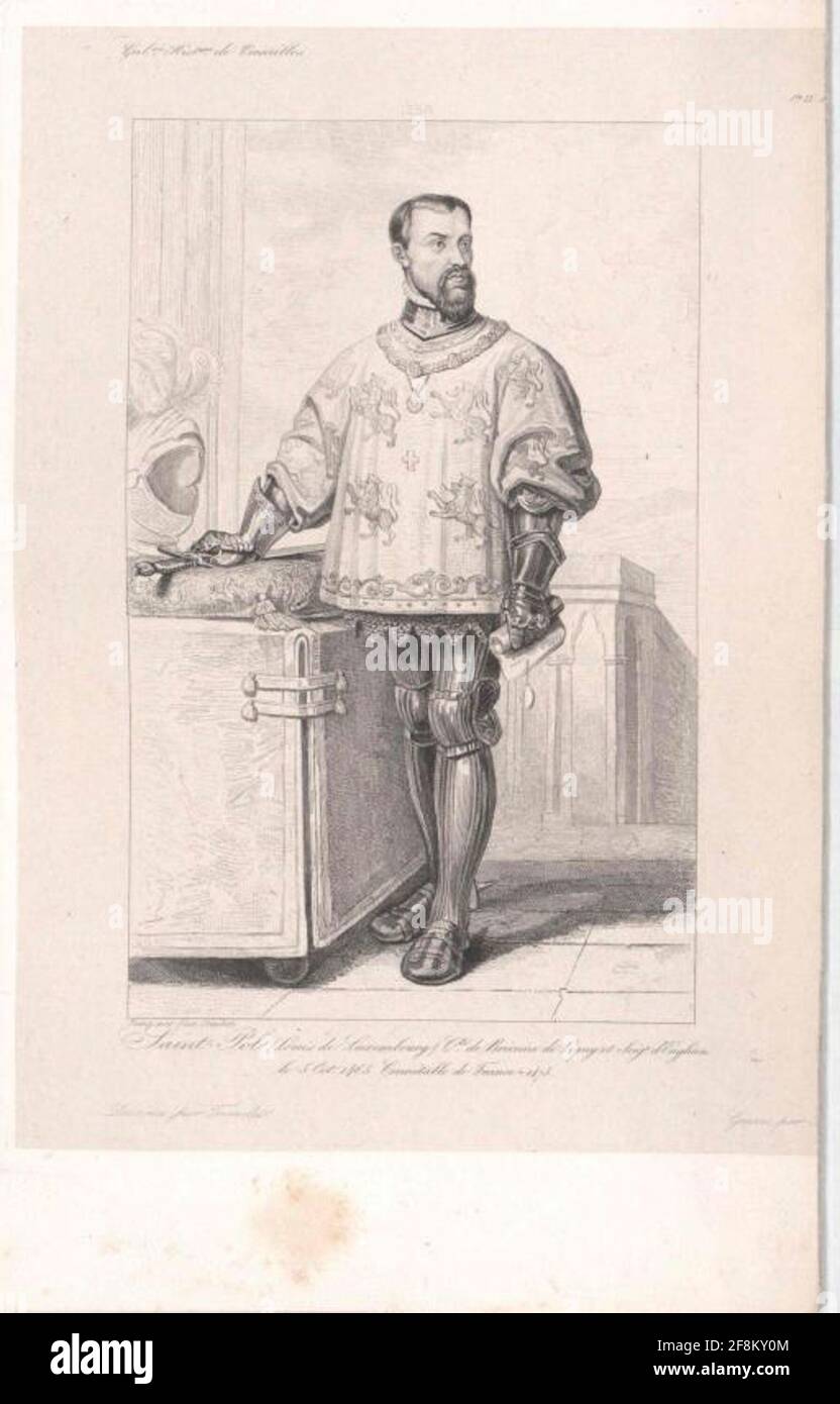 Lussemburgo, Comte de Saint-Pol Brienne, Louis I. de. Foto Stock
