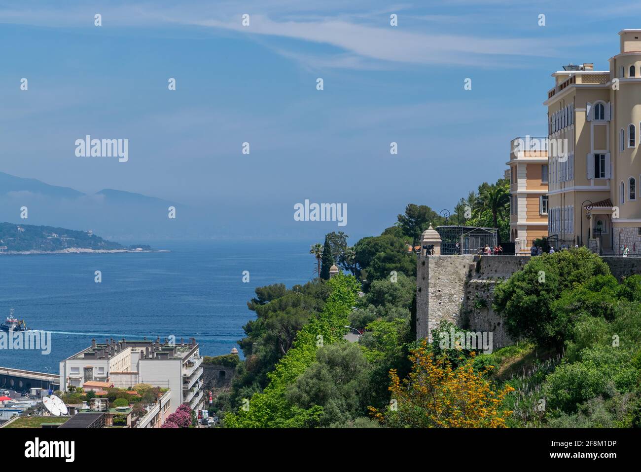 Principato di Monaco dall'altro lato Foto Stock