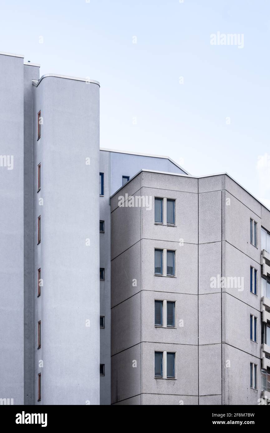 Schöneberger Terrassen, Berlino, alloggi sociali 1970 Foto Stock